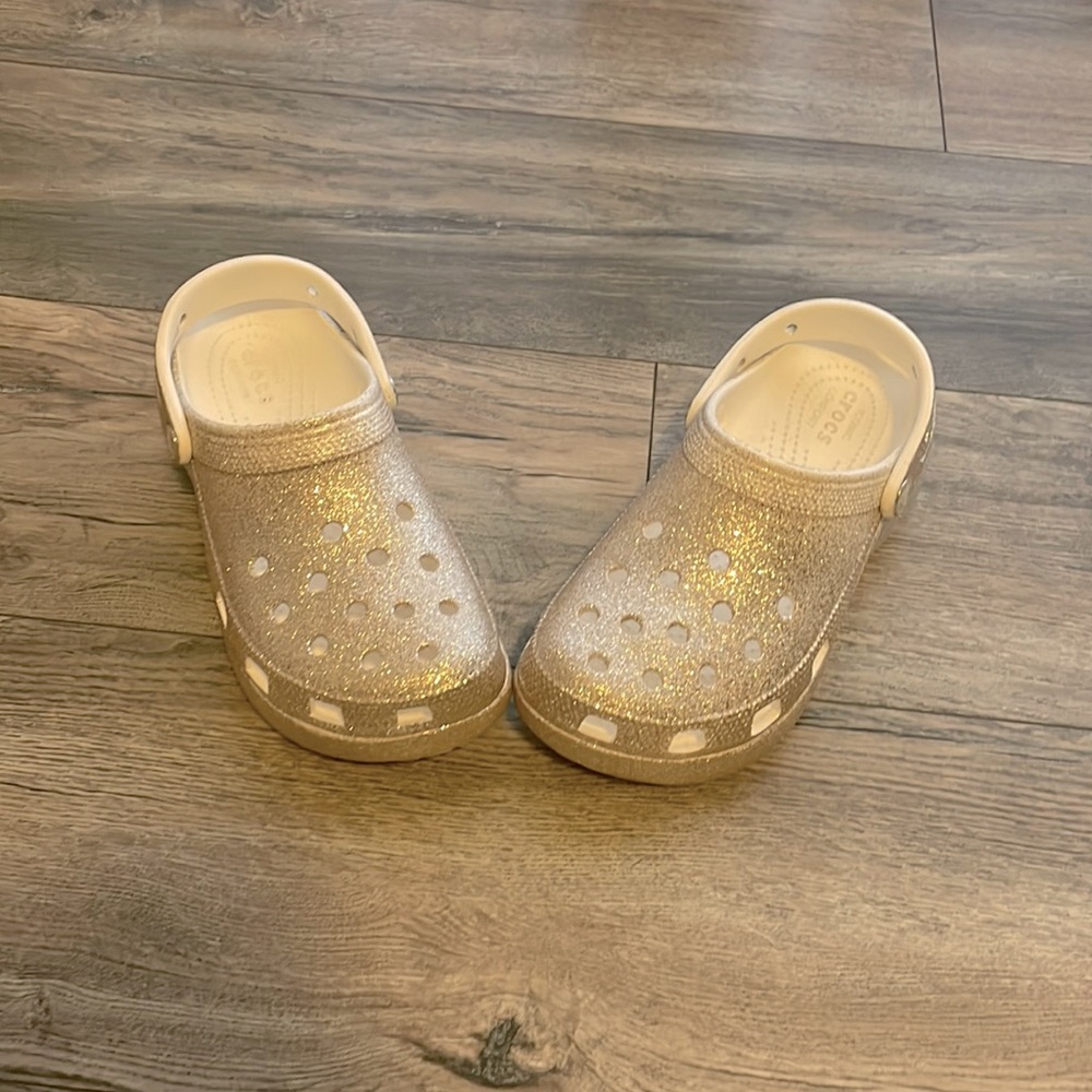 Crocs Gold Ombré Glitter Platform